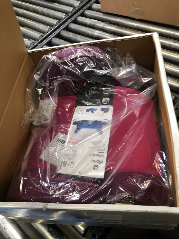 Photo 2 of Diono Solana 2 XL, Dual Latch Connectors, Lightweight Backless Belt-Positioning Booster Car Seat, 8 Years 1 Booster Seat, Pink 2019 LATCH Connect Single Pink