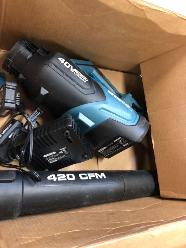 Photo 1 of 40 V wesco leaf blower 