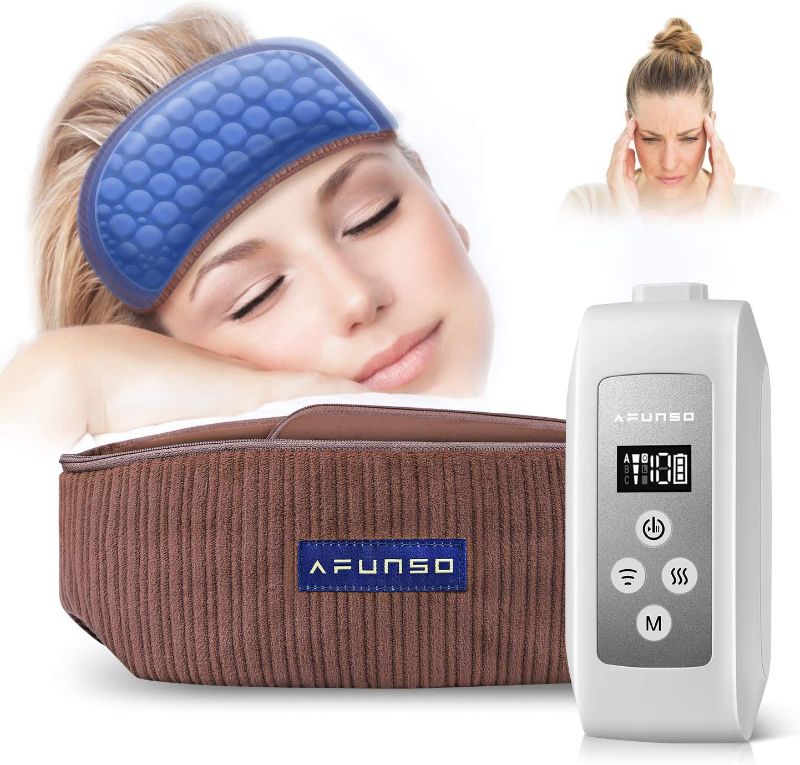 Photo 1 of AFUNSO Head Scalp Massager Scalp Massage Instrument Rechargeable Massager Airbag for Head,Muscles, Leg, Electric Percussion with Portable Design for Deep Relaxation & Stress Relief Great Gift
