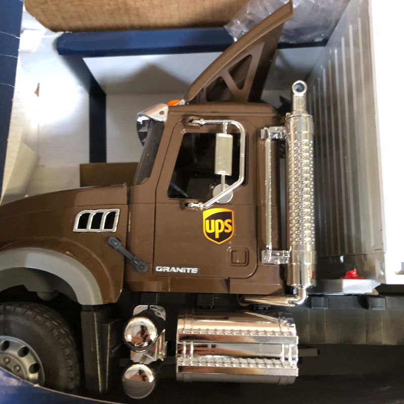 Photo 3 of Bruder - MACK Granite UPS Logistics Truck with Forklift
