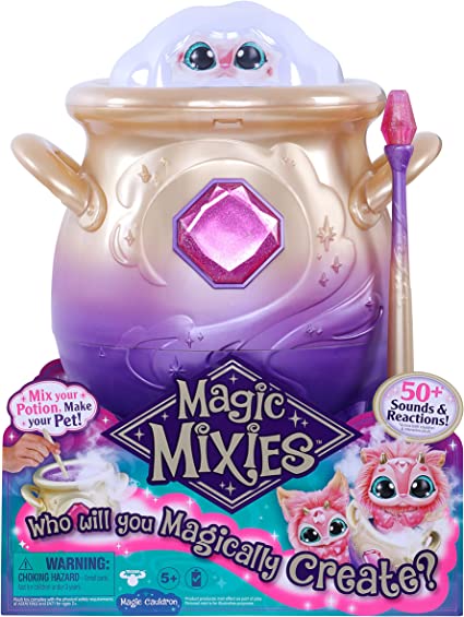 Photo 1 of 
Magic Mixies Magical Misting Cauldron with Interactive 8 inch Pink Plush Toy and 50+ Sounds and Reactions
Style:Pink