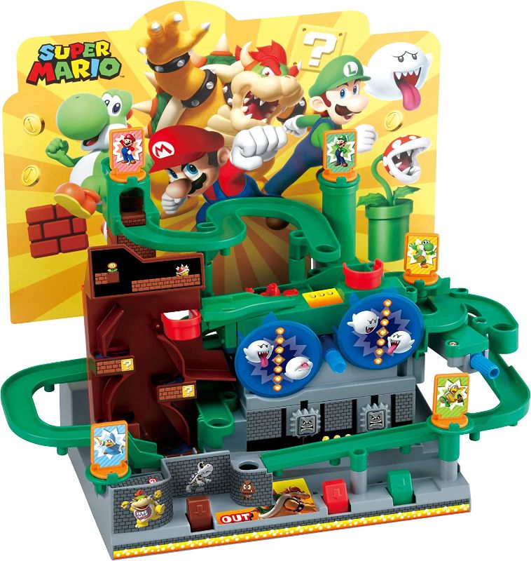 Photo 1 of EPOCH Super Mario Adventure Game DX, Tabletop Skill and Action Game with Collectible Super Mario Action Figures
