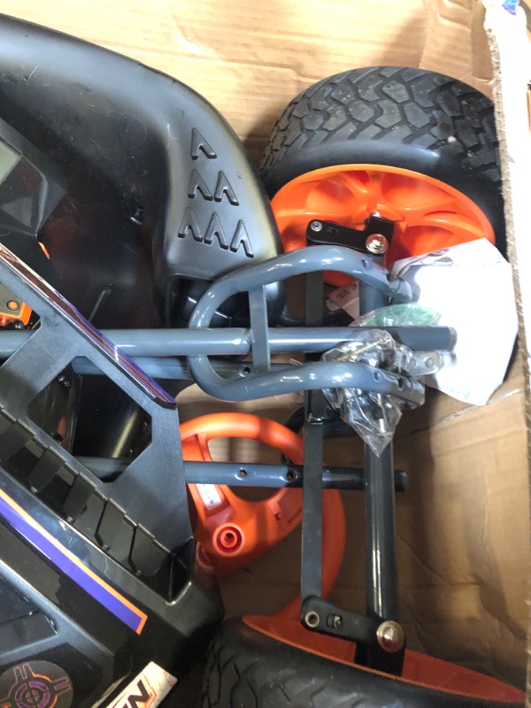 Photo 4 of Hauck Nerf Battle Racer Pedal Go Kart, Orange/Grey/Black