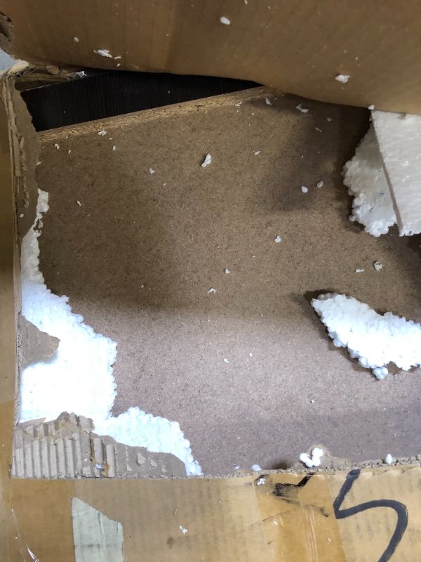 Photo 1 of Hodedah 7 Drawer Jumbo Chest, Five Large Drawers, Two Smaller Drawers with Two Lock, Hanging Rod, and Three Shelves | Chocolate BOX 1 OF 2 ONLY