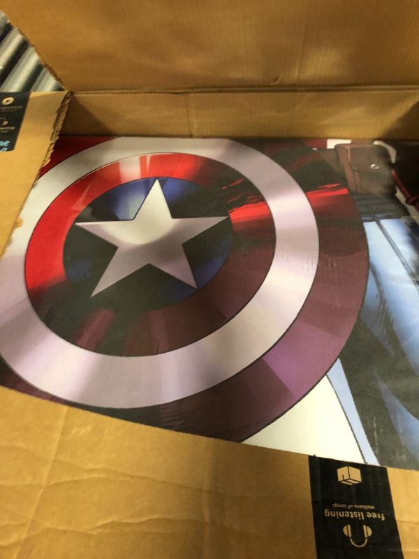 Photo 2 of Advanced Graphics Captain America Life Size Cardboard Cutout Standup - Marvel's Avengers Animated Captain America 2