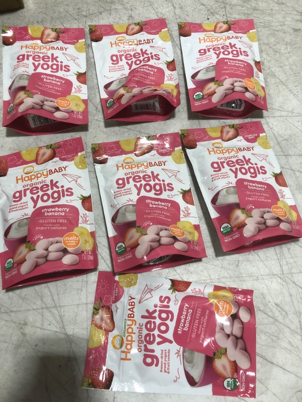 Photo 2 of 1 Ounce, Organic Greek Yogurt Snacks, Strawberry Banana PACK OF 7
