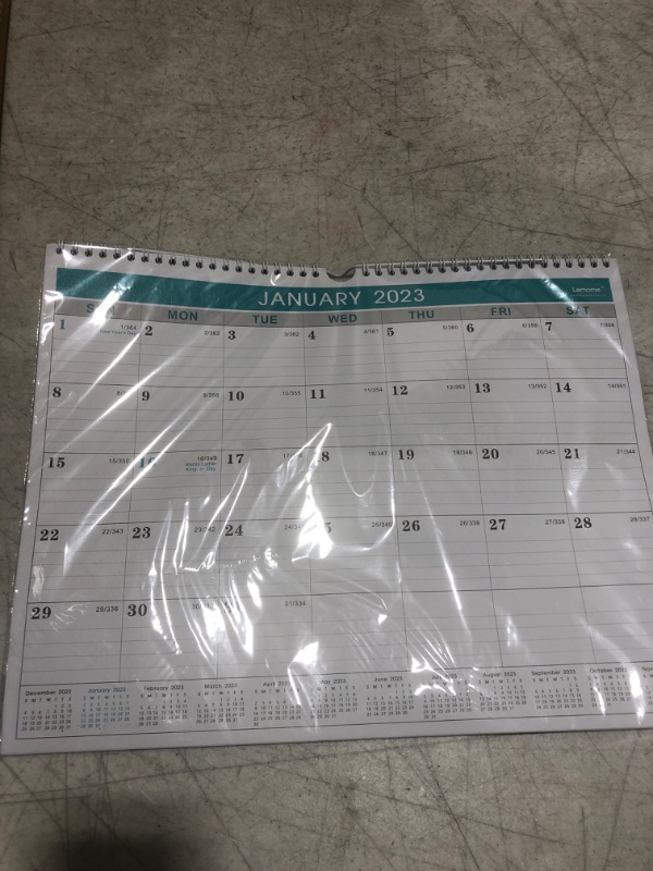 Photo 2 of Calendar 2023 - 12 Monthly Wall Calendar 2023 from January 2023 to December 2023, 2023 Calendar with Julian Date, 14.75 x 11.5 Inches, Thick Paper for Organizing