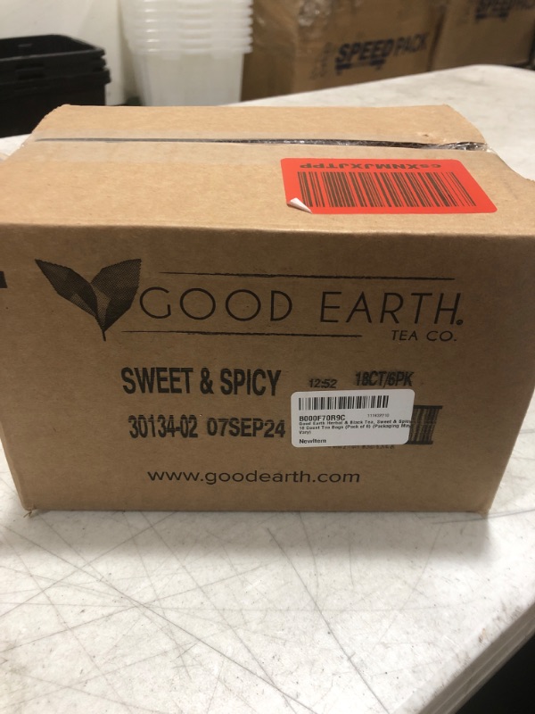 Photo 2 of Good Earth Herbal & Black Tea, Sweet & Spicy, 18 Count (Pack of 6) (Packaging May Vary) Original 18 Count (Pack of 6)