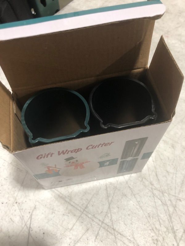 Photo 1 of KXC Wrapping Paper Cutter,Gift Wrap Cutter, Paper Roll Cutter, Portable Sliding Wrapping Paper Roll Cutter Tool Easy to Cut Wrapping Paper Rolls Christmas Gift (2Pack with Gift Box)