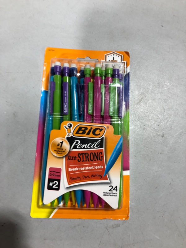 Photo 2 of BIC Pencil Xtra Strong (Yellow Barrels), Thick Point (0.9 mm), 24-Count