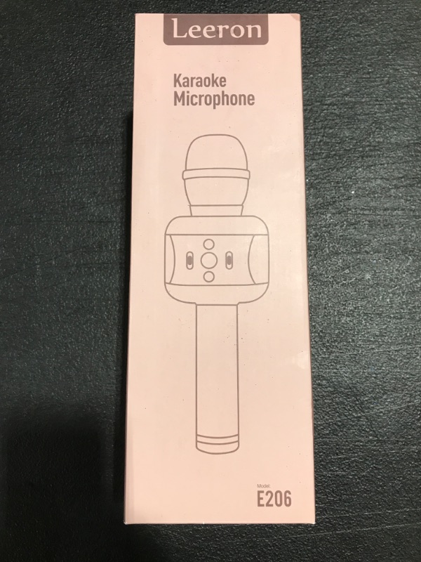 Photo 2 of LEERON Microphone for Kids, Kids Microphone Adults Wireless Microphone Speaker, Fun Toy Microphone for Girls Boys,Portable Rechargeable Bluetooth Microphone for Home KTV, Birthday Party Decorations Purple