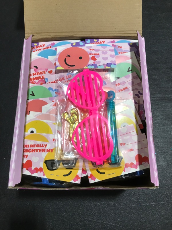 Photo 3 of 28 Pack Kids Valentines Day Gift Novelty Toy Set Includes Foam Planes,Shutter Shades,Bubble Wands,Sticky Hands,Spring Toys,for Classroom Exchange Prizes,Valentine Party Favors,Valentine‘s Gifts. 