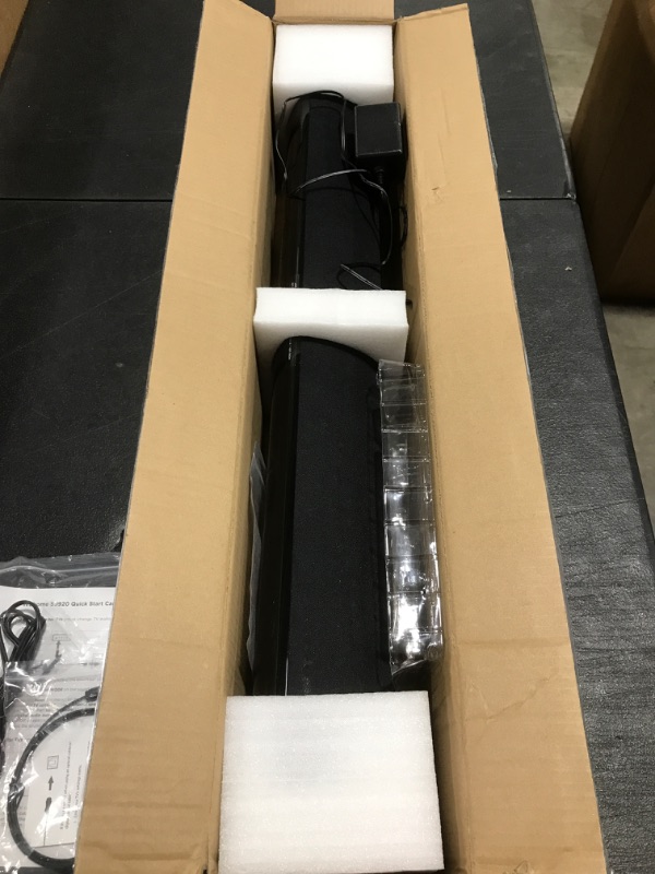 Photo 1 of Wohome Sound Bar, 38 Inch 100W Soundbar for TV with 6 Speakers, LED Display, HDMI-ARC, Bluetooth 5.0, Optical, AUX, USB Input, 110 dB 3D Surround Sound Home Theater Audio TV Speakers Systems S9920. PRIOR USE. **MISSING REMOTE** 

