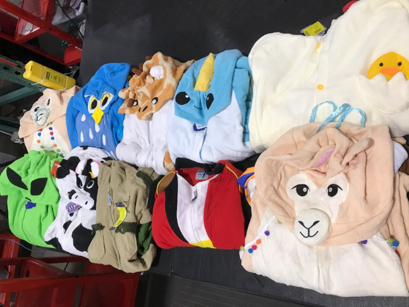 Photo 3 of Adult Animal/Character Onesies -- Various Sizes -- AS IS -- Pack of 10 