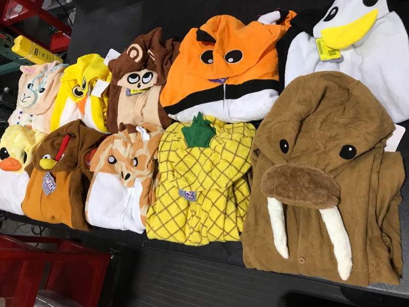 Photo 3 of Adult Animal/Character Onesies -- Various Sizes -- AS IS -- Pack of 10 