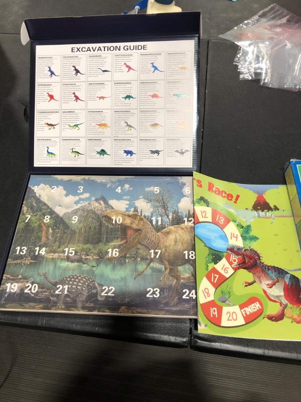 Photo 1 of Dinosaur Toys Boys Gifts Collection Set ?24 Pcs Christmas Dino 3-5 5-7 8-12 Years Old Gift Ideas Toy Kids Large Xmas Stocking Stuffers Advent Calendar 2022 Map Holiday Countdown Birthday Dinosaurs Rex Plastic
