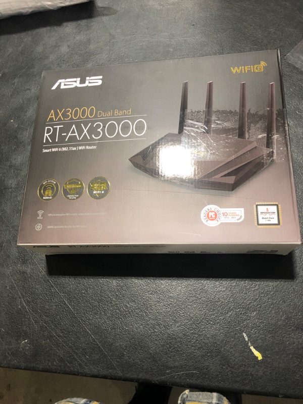 Photo 4 of ASUS WiFi 6 Router (RT-AX3000) - Dual Band Gigabit Wireless Internet Router, Gaming & Streaming, AiMesh Compatible, Included Lifetime Internet Security, Parental Control, MU-MIMO, OFDMA