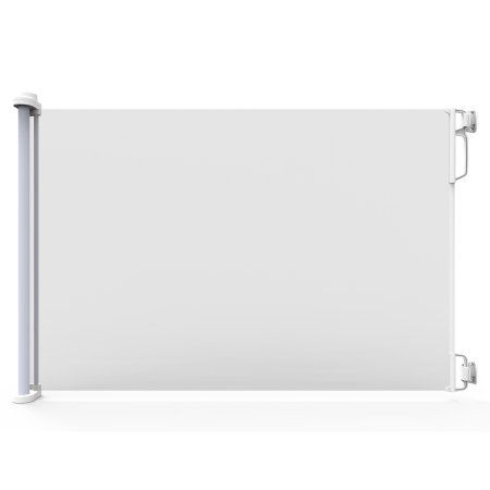 Photo 1 of  Perma Child Safety Indoor/Outdoor Retractable Baby Gate 33 Tall Extends to 71 Wide White 