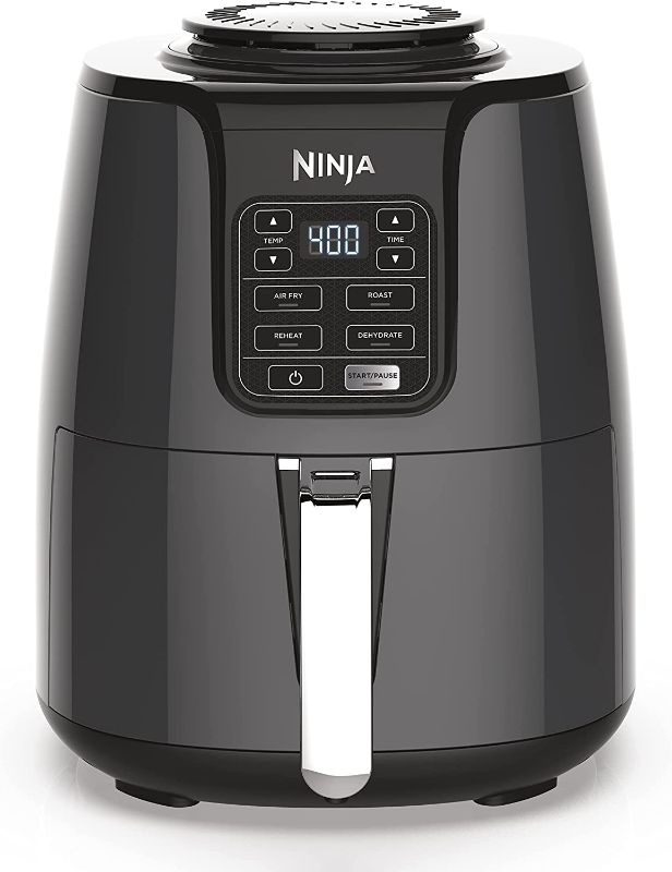 Photo 1 of  Ninja AF101 Air Fryer that Crisps, Roasts, Reheats, & Dehydrates, for Quick, Easy Meals, 4 Quart Capacity, & High Gloss Finish, Black/Grey 