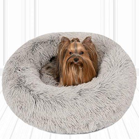 Photo 1 of  Friends Forever Coco Faux Fur Self Warming Indoor Round Donut Cuddler 