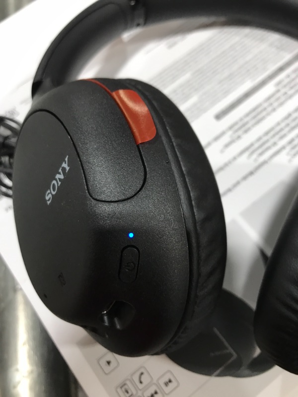 Photo 3 of Sony Noise Cancelling Headphones WHCH710N: Wireless Bluetooth Over the Ear Headset with Mic for Phone-Call, Black Black WHCH710N