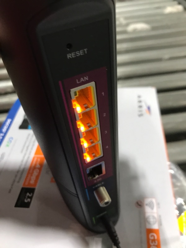 Photo 5 of ARRIS Surfboard G36 DOCSIS 3.1 Multi-Gigabit Cable Modem & AX3000 Wi-Fi Router | Comcast Xfinity, Cox, Spectrum| Four 2.5 Gbps Ports | 1.2 Gbps Max Internet Speeds | 4 OFDM Channels | 2 Year Warranty Cable Modem Router - DOCSIS 3.1 Gigabit