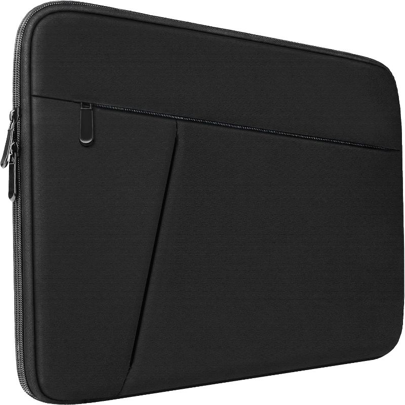 Photo 1 of Laptop case, Laptop Sleeve 13-13.3 inch, Protective 14 Inch Laptop Carrying Cover Handbags Computer Sleeve Compatible with MacBook Pro 14 Inch,MacBook Air, Notebook Bag with Front Pocket, Black
