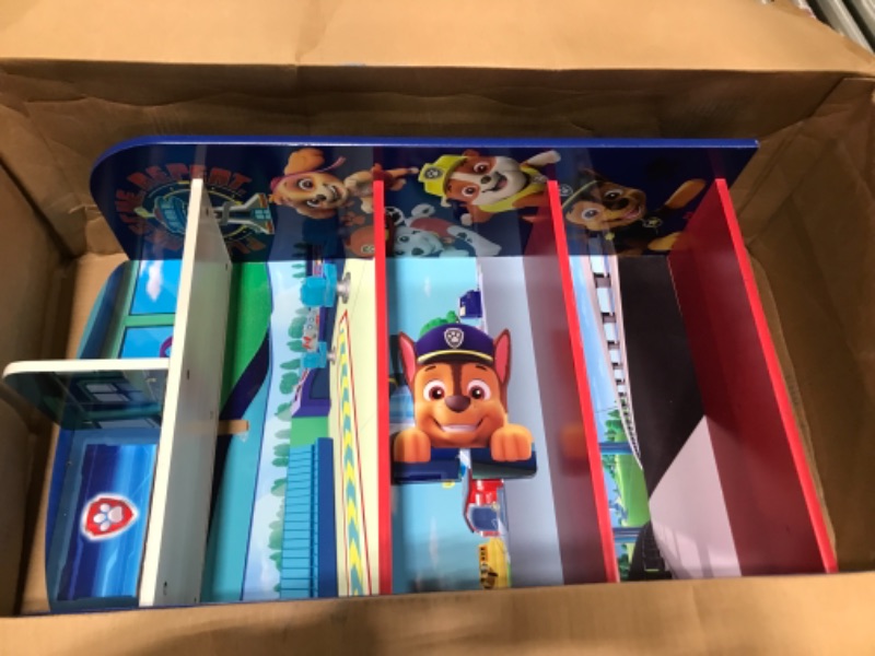 Photo 2 of Delta Children Wooden Playhouse 4-Shelf Bookcase for Kids, PAW Patrol