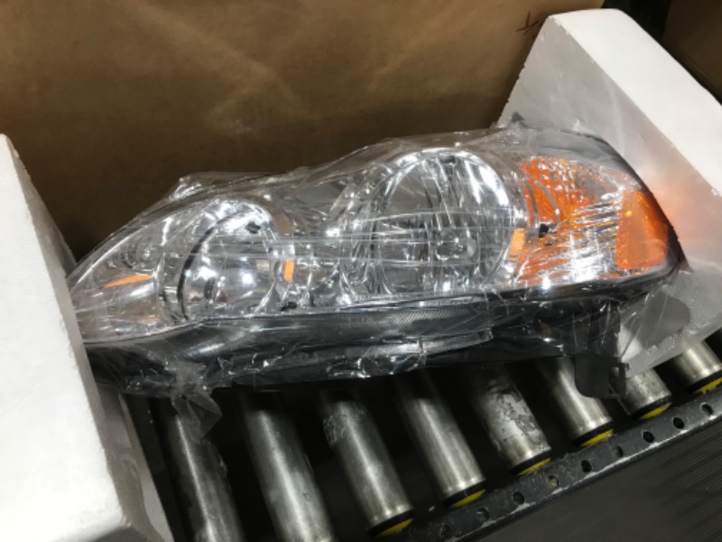 Photo 3 of 2003-2008 Toyota Corolla Headlamp Pair (Chrome Housing Amber Reflector)