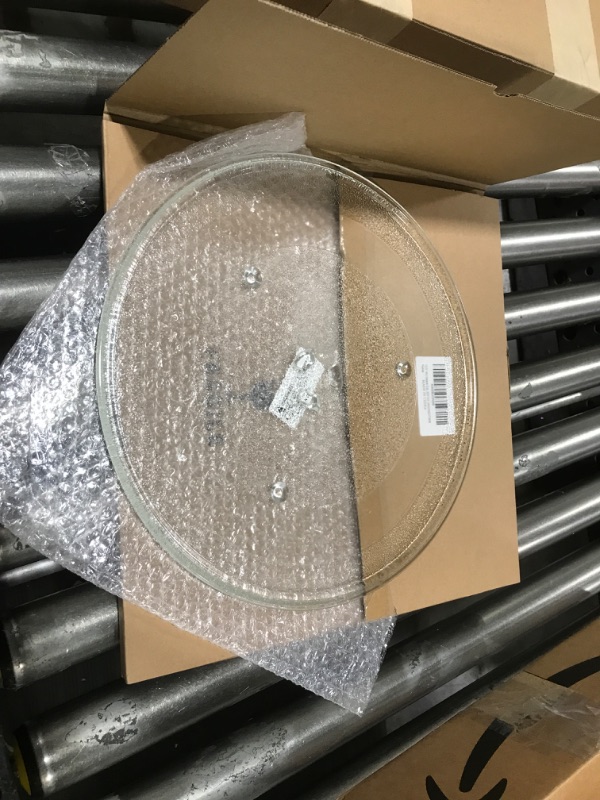 Photo 2 of 13.5" Microwave Glass Turntable Plate Replacement for GE Hotpoint Microwave Glass Plate - Replace Microwave Glass Tray # WB39X10032 JVM3160DF1BB JVM3160DF1CC JVM3160DF1WW 13.5IN