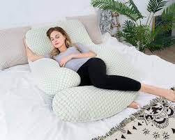 Photo 1 of  QUEEN ROSE Pregnancy Pillows for Sleeping, Cooling Airflow Maternity Pillow Detachable for Side Sleepers, U Shaped Body Pillow for Back Pain, Green 