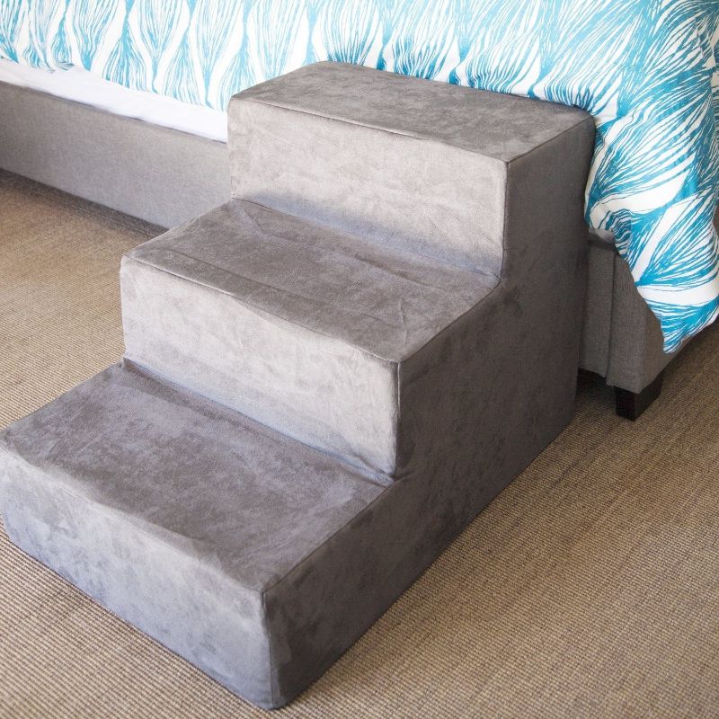 Photo 1 of 13 INCH HEIGHT FOAM PET STEPS, GREY