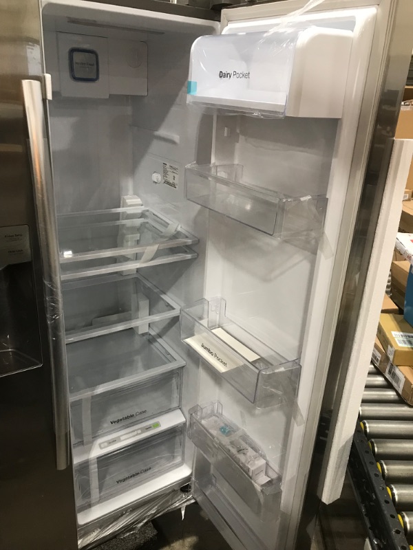 Photo 1 of  Winia WFRSY22D2B Side Mounted Refrigerator, 20 Cu.Ft, SILVER