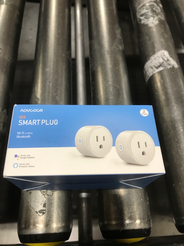 Photo 2 of Aoycocr Mini Smart Plugs - Bluetooth WiFi Outlet Compatible with Alexa, Google Home Assistant, Remote Control with Timer Function Switch,ETL/FCC/Rohs Listed Socket 2 Pack
