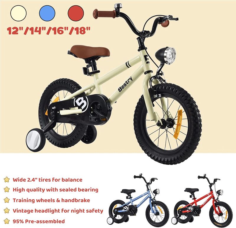 Photo 1 of Kids Bike for 3-12 Year Old Boys & Girls with Training Wheels 