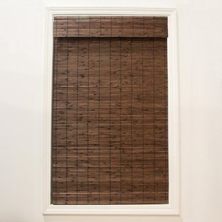Photo 1 of  Radiance Cordless Dockside Flatstick Bamboo Roman Shade 29.5 X 64 INCHES