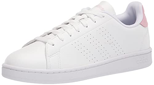 Photo 1 of  Adidas Women's Advantage Tennis Shoe, White/White/Aero Pink, 7.5 