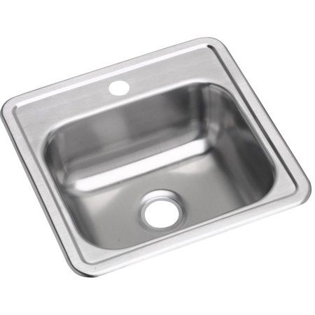 Photo 1 of  Elkay Dayton Stainless Steel 15 X 15 X 5-3/16 Single Bowl Drop-in Bar Sink 