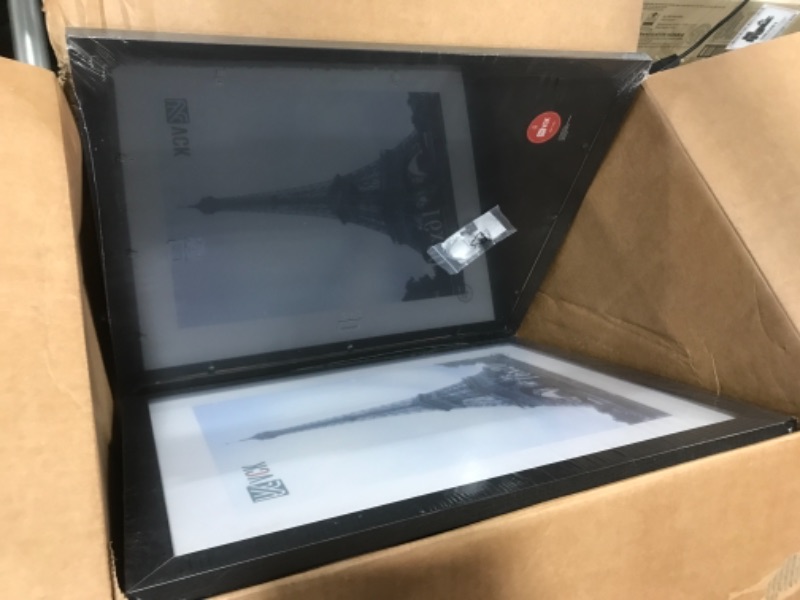 Photo 1 of 2 PACK VCK 16x20 Poster Frames 2 Pack Black MDF Wood and Polished Plexiglass Frame,Display Pictures in Horizontal and Vertical Black 16 x 20