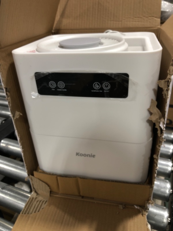 Photo 2 of 5L Evaporative Humidifiers for Bedroom, No Mist Humidifiers for Baby, Washable Filter, Consistent Humidity with 2 Speeds