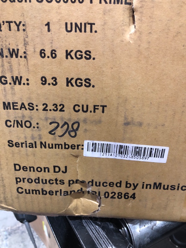 Photo 1 of Denon DJ SC6000 PRIME – Professional Standalone DJ Media Player with WiFi Music Streaming and 10.1-Inch Touchscreen