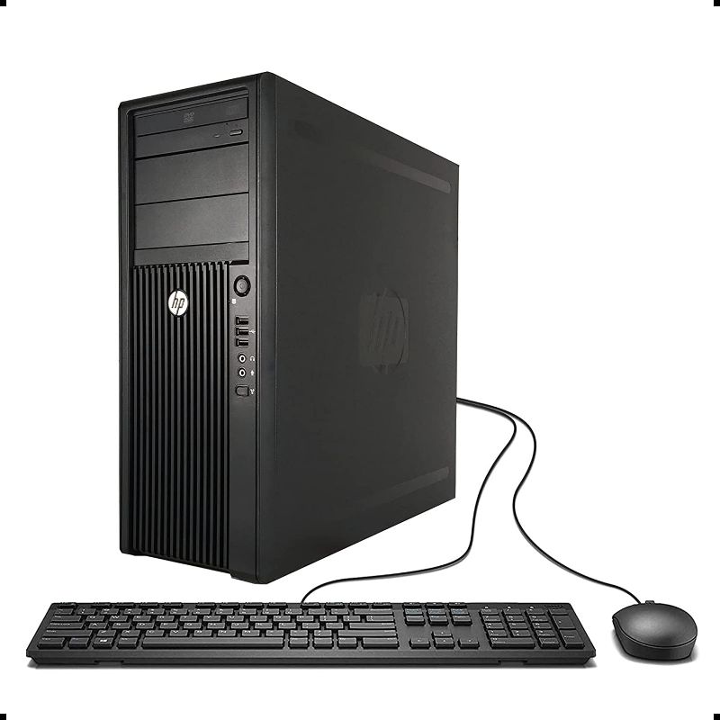 Photo 1 of HP Z420 Workstation, Quad Core Xeon CPU upto 3.8GHz CPU, 16GB DDR3 RAM, New 240GB SSD & New 1TB HDD, Windows 10 Pro, USB 3.0, Nvidia Quadro 2000 1GB Video Card, WiFi (Renewed)
