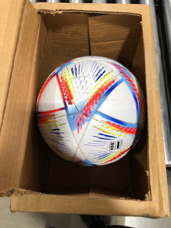 Photo 2 of adidas unisex-adult FIFA World Cup Qatar 2022 Al Rihla League Soccer Ball White/Pantone 5