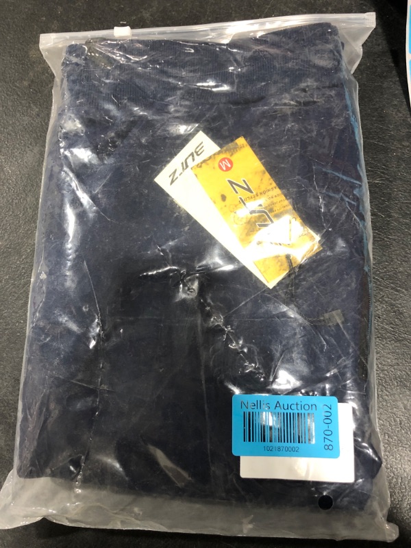 Photo 1 of B Mens Jogger Sweatpants Tapered Athletic Jogger Slim, Navy Blue Size Medium