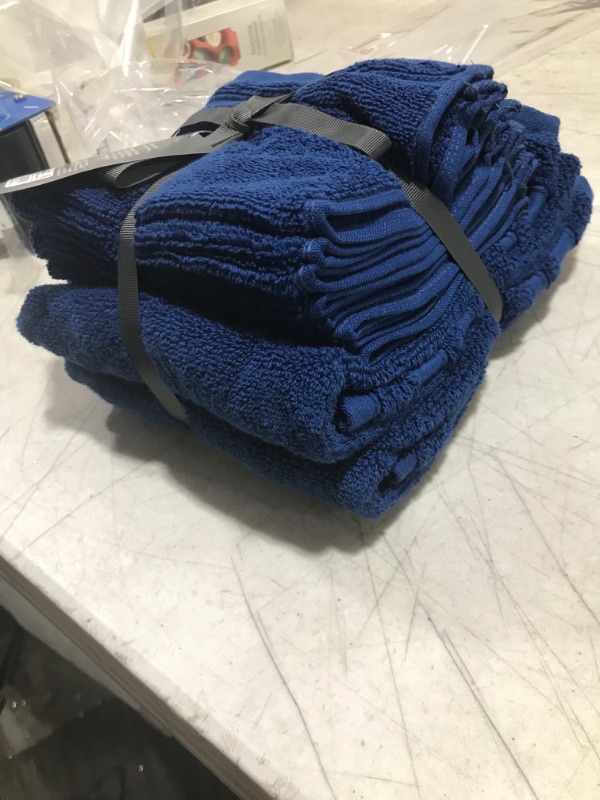 Photo 2 of 6pc Performance Bath Towel Set Blue - Threshold
