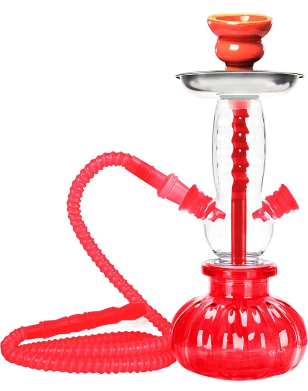 Photo 1 of 11" HOOKAH SET GLASS VASE