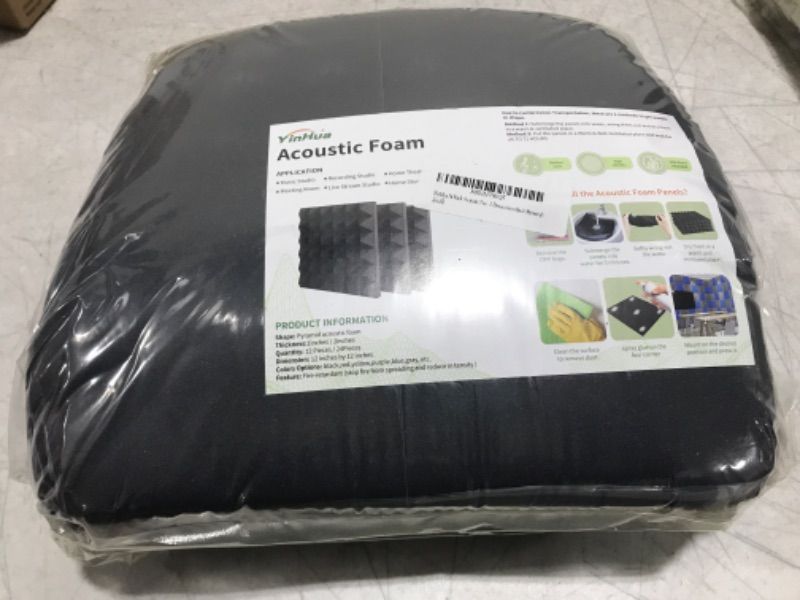 Photo 1 of 24 PACK ACOUSTIC FOAM PANELS 2" x 12" x 12" 