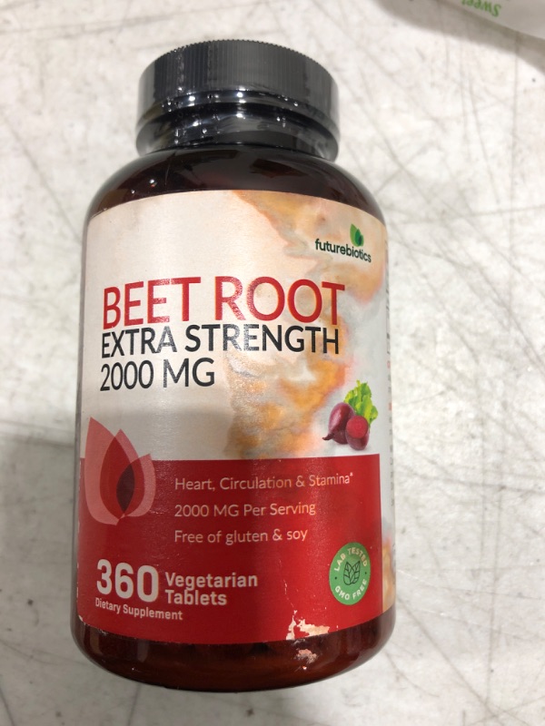 Photo 2 of  BEET ROOT TABLETS EXTRA STRENGTH 2000MG, 360 PCS