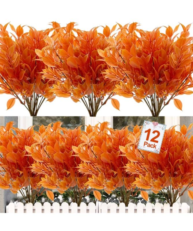 Photo 1 of 12 PCS FALL ARTIFICIAL FLOWERS 