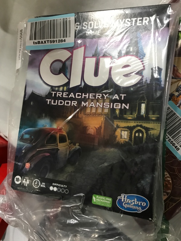 Photo 2 of Clue Board Game Treachery at Tudor Mansion, Clue Escape Room Game, Murder Mystery Games, Cooperative Family Board Game, Ages 10 and up, 1-6 Players